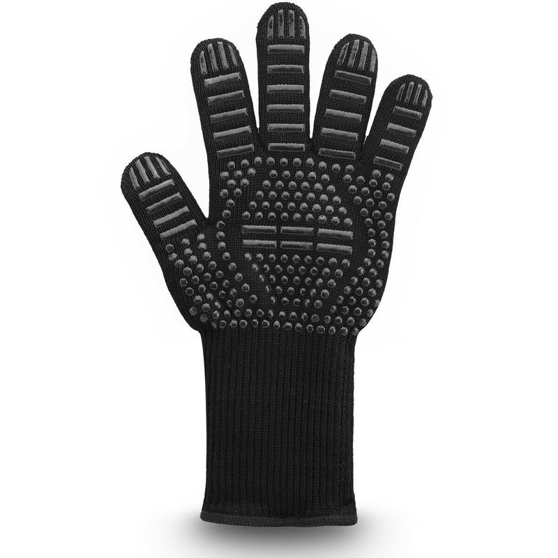 High Dexterity Extreme Heat Resistant BBQ Gloves for Handling Hot Food, Black CA