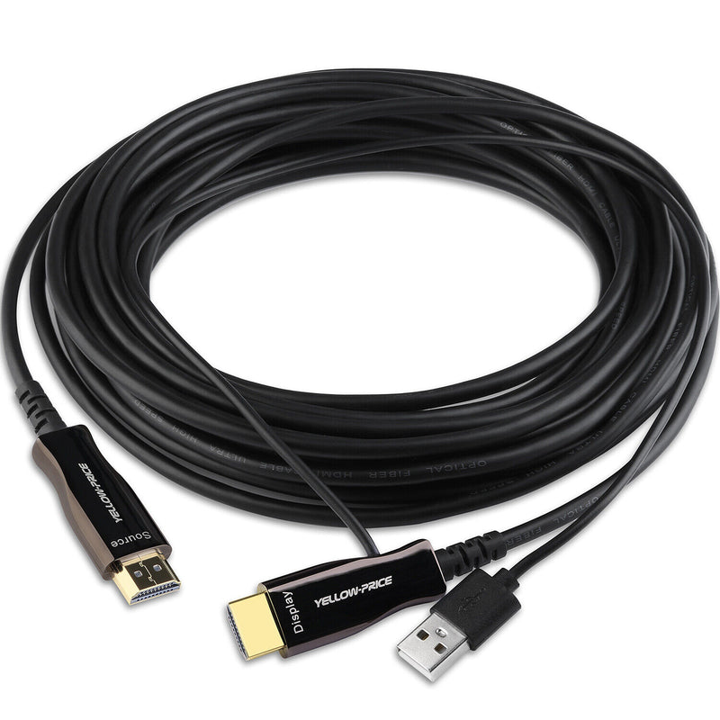 8K@120Hz Fiber Optic HDMI Cable-48Gbps Dynamic HDR4:4:4 3D eARC-15 25 30 50 66ft