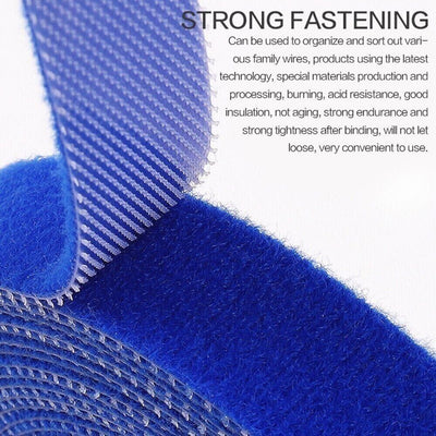 5Pack Reusable Fastening Tape Cable Ties Double Side Hook Roll Hook Straps