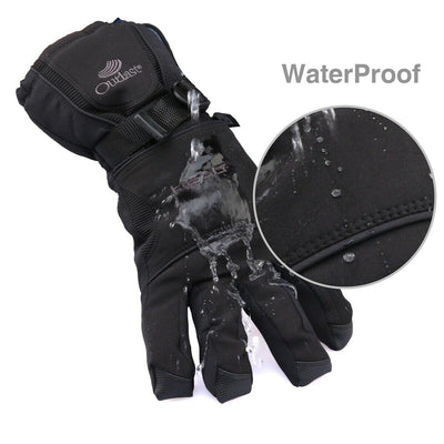 Comfortable Warm Heated Skiing & Snowboard Gloves for Winter Outdoor Activities