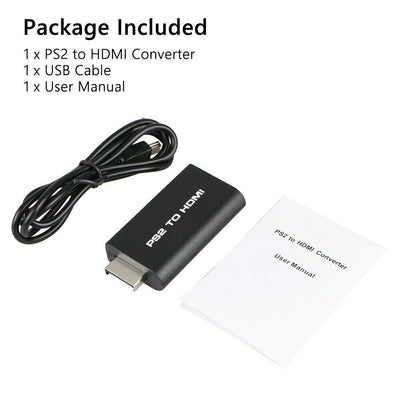 PS2 to HDMI Video Converter Adapter with 3.5mm Audio Output NEW K