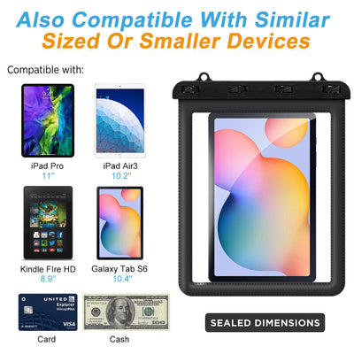 Touch Sensitive Underwater Tablet Dry Bag with Lanyard for Galaxy Tab S4/3,Tab A