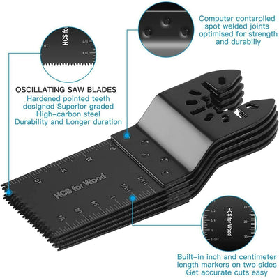 20x Oscillating Multi Tool saw blades Wood Metal Cut Cutter 34mm For Dewalt Fein