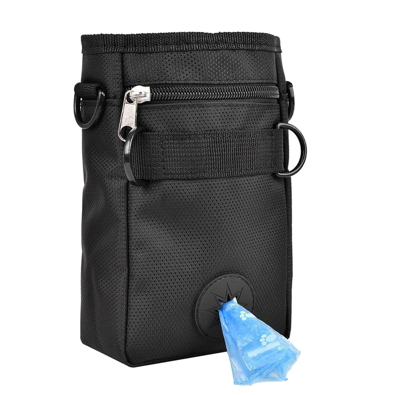 [High-Quality] Black Dog Treat Training Pouch W/ Adjustable Shoulder Strap Belt