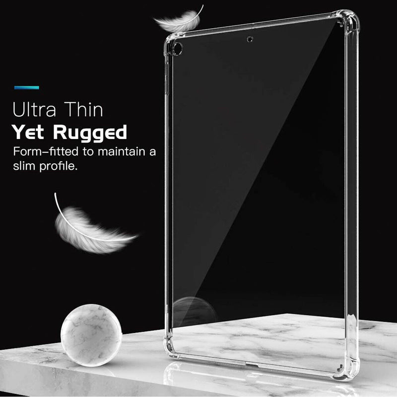 For Apple iPad Air 3rd 10.5inch 2019 Clear Soft TPU Case, 9H Tempered Glass CA