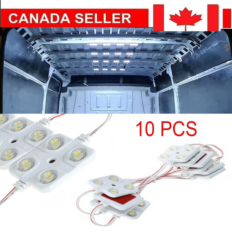 10Pcs LED Car Interior Lighting Kit Set Boats Trunk Dome Map 40 LED Plate Lamps