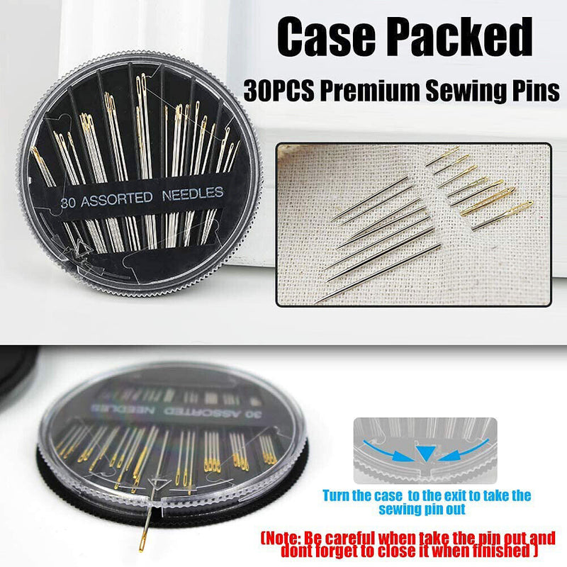 Sewing KIT Thread Spools Sewing Tool Kit with PU Case for Home,Travel,Emergency