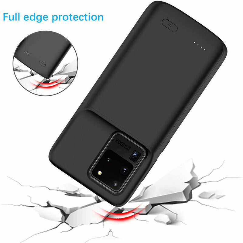 For Galaxy S20+ S20Ultra 6000mAh Rechargeable External Battery Pack Charger Case