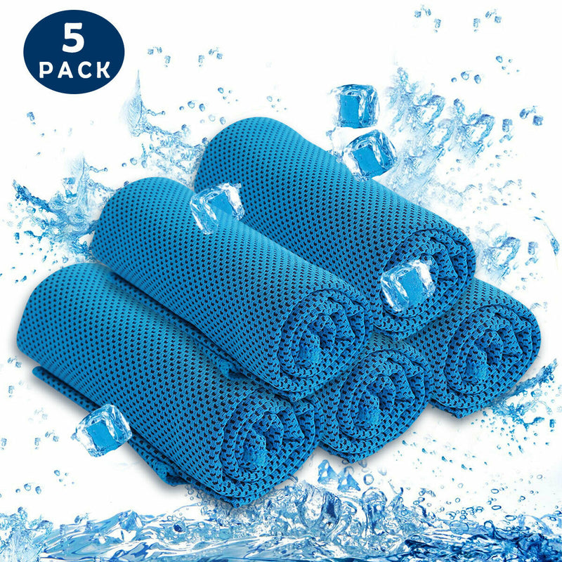 Instant Cooling Towel ICE Cold Golf Cycling Jogging Gym Sports Outdoor Towel CA