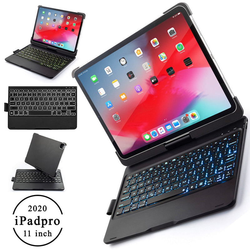 For Apple iPad Pro 11" 2020 & 2018 Wireless/BT Keyboard Case - Auto Sleep Wake