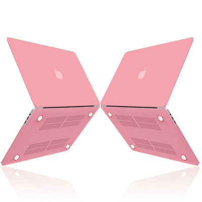 For 2020 MacBook Pro A2289 & A2251 Pink Rubberized Hard Shell+KB Film+LCD Film