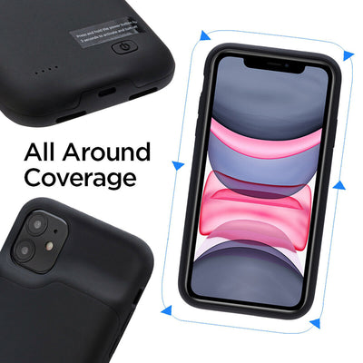 [5200mAh] Ultra-Slim Portable Battery Case for iPhone Xs / X (5.8 inch) - Black