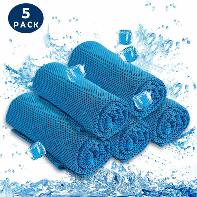 Soft Breathable Chilly Microfiber Towel (40"x12") for Yoga, Sport, Running, Gym