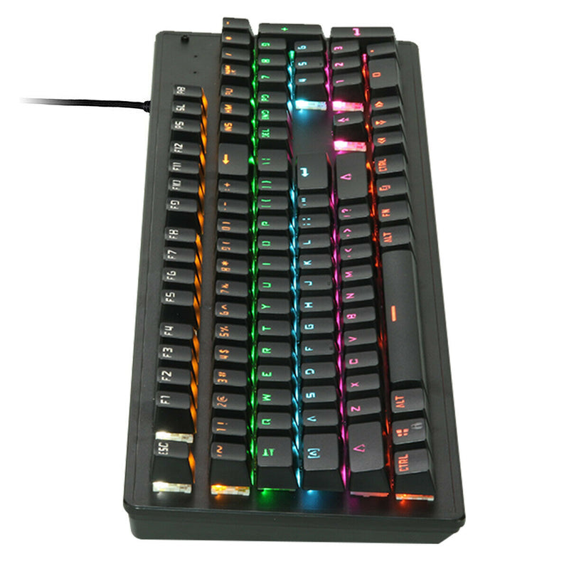 PRO LED Gaming Keyboard and Mouse Set Multi-Colored Changing Backlight Mouse CA