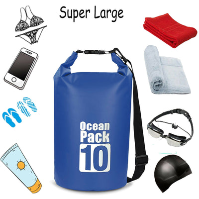 Ultra Lightweight & Airtight Waterproof Floating Dry Bag - 10L and 20L Sizes