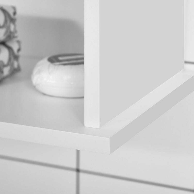 kleankin Wall Mount Bathroom Cabinet, Storage Organizer w/ Cabinet Shelf, White