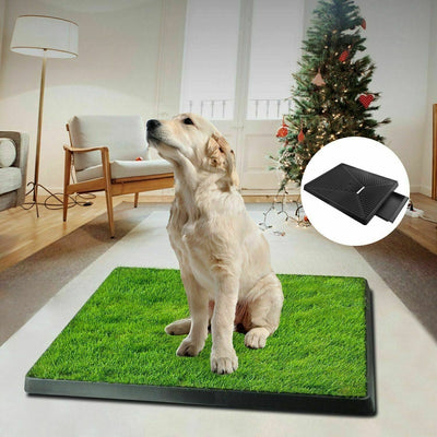 Puppy Dog Pet Potty Training Pee Pad Mat Tray Grass House Toilet &amp; tray Indoor