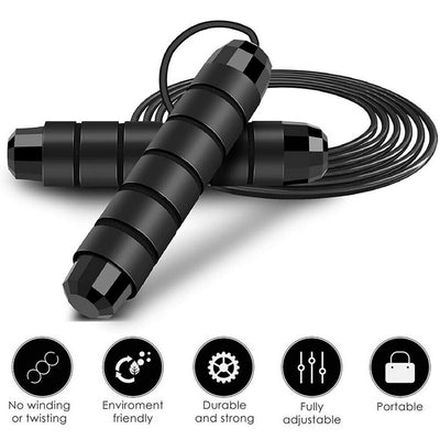 Aerobic Exercise Boxing Skipping Jump Rope Adjustable Bearing Speed Fitness CA