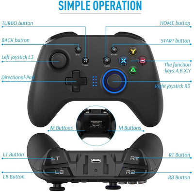 Gaming Wireless Controller Joystick Gamepad For PS3 PC Laptop Android TV Box