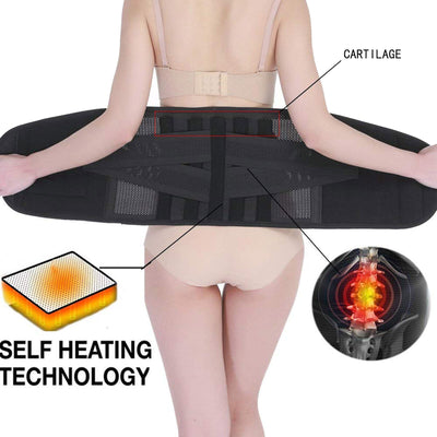 Ergonomic Lower Back Lumbar Support Belt for Pain Relief & Injury Prevention