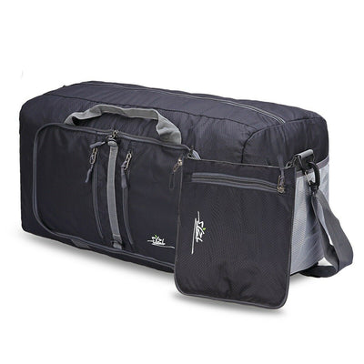 Water Resistant Super Lightweight Weekender Shopping Travel Duffel (40L,Black)