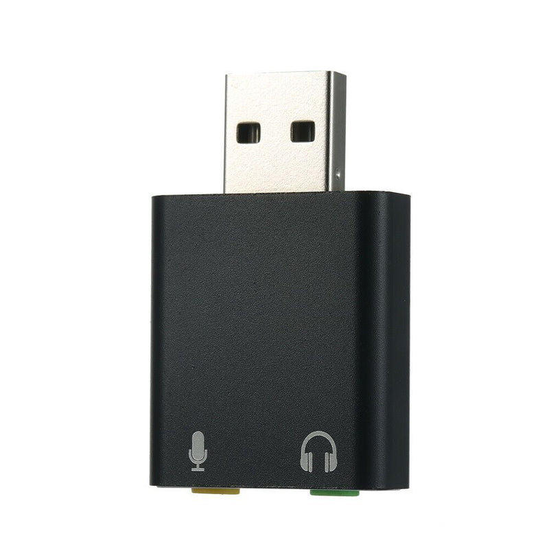 External 7.1 Channel USB 2.0 Sound Card 3.5mm Earphone Adapter Laptop K