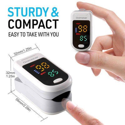 LED Display Digital Finger Pulse Oximeter Blood Oxygen Saturation SpO2 Monitor