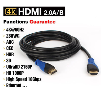 Ultra HD Highspeed HDMI Cable - Supports 4K@60Hz, 2160P, HDR, Dolby Vision Lot