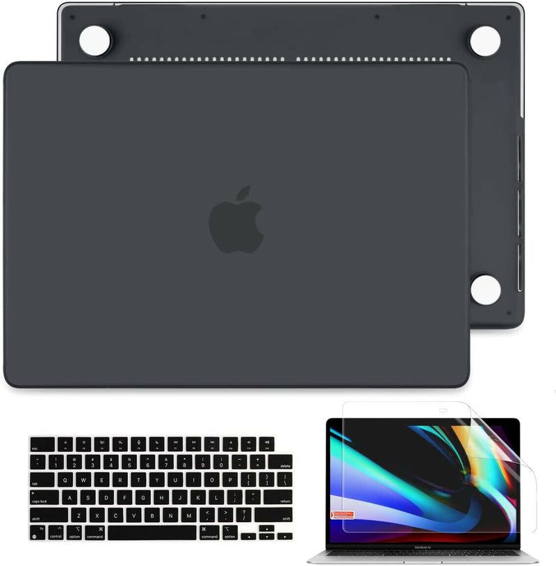 For 2021 MacBook Pro 14" / 16" (M1 Pro / Max) BLACK Shell Case+ KB Skin+ HD Film