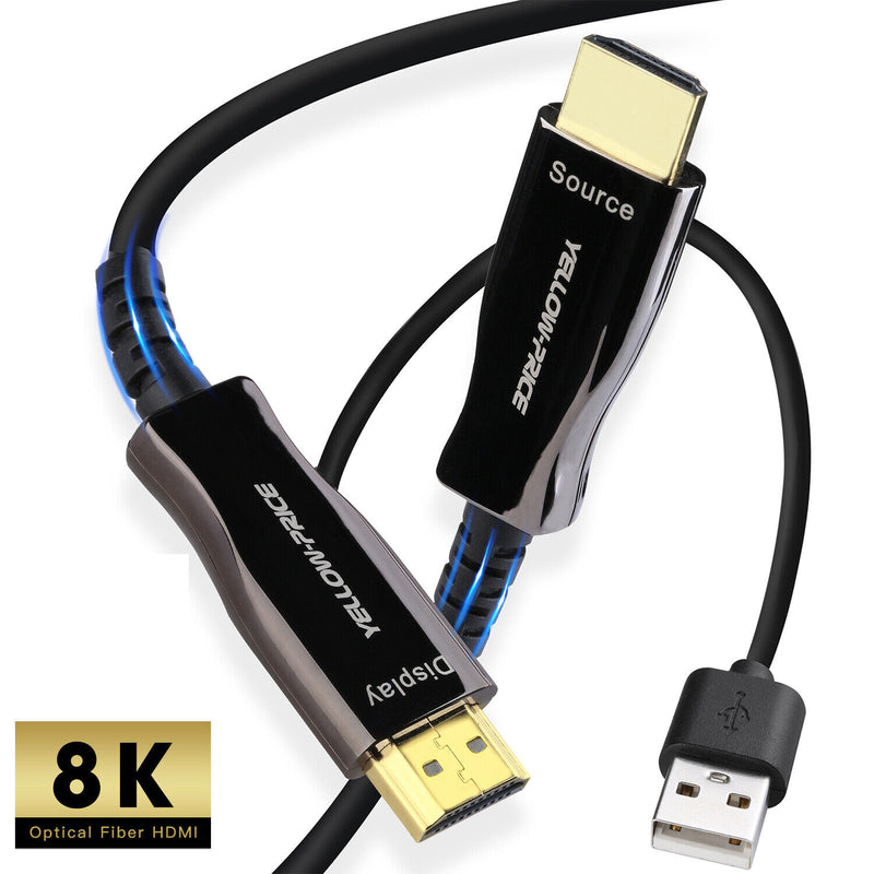 Ultra High Speed HDMI 2.1 Cable 8K, 4K 120Hz, 48Gbps, Fiber Optic, CL3 Rated CA