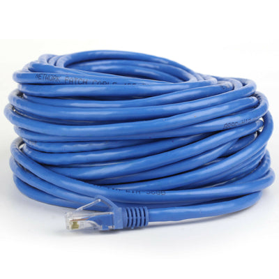 [6-100FT] Cat 6 Ethernet Patch Cable 550 MHz for Xbox,PS4,PS3,Modem,Router-BLUE