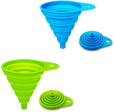 Collapsible Funnel Kitchen Gadget Silicone Foldable for Liquid Transfer tools