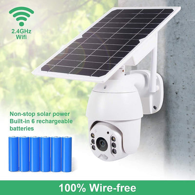 1080P Wireless WIFI Outdoor Security Camera Battery/Solar Powered Day Night