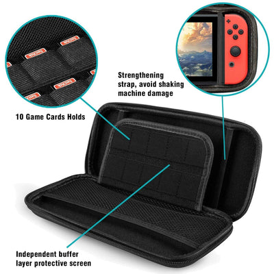 Protective Portable Hard Shell Pouch Carrying Travel Bag for Nintendo Switch CA