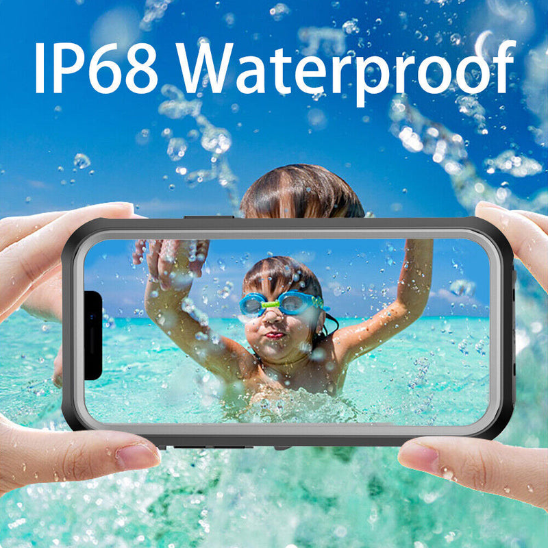 IP68 Waterproof FULL-Sealed Case Cover with Screen Protector for Apple iPhone 13