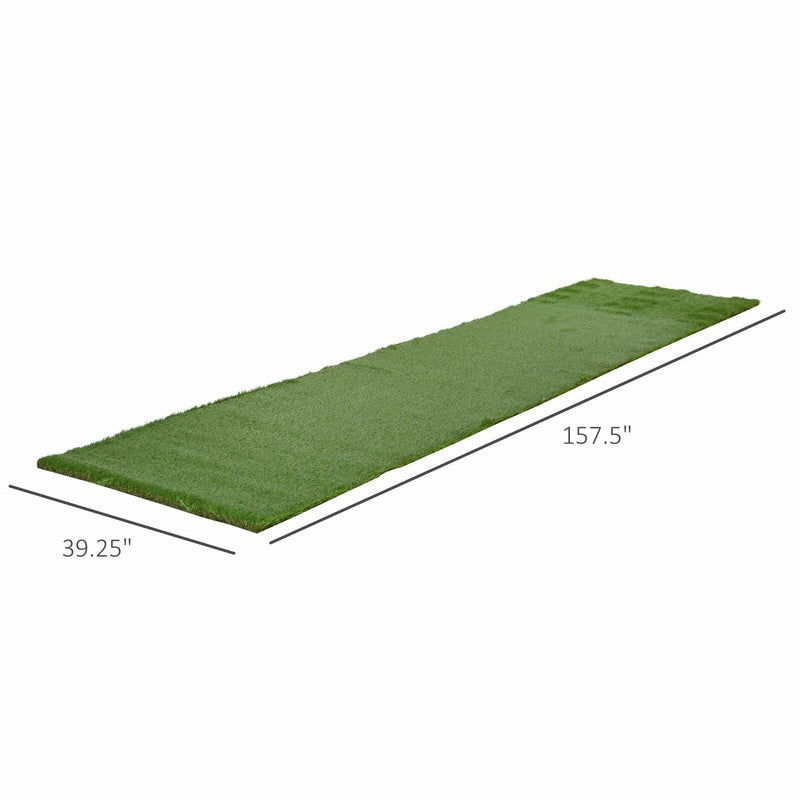 156" x 39.6" Fake Grass w/ Drain Holes for Rain & Comfort Feel, 1.6" Height