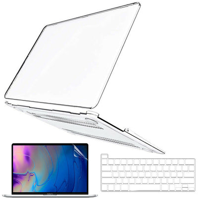 MacBook Pro 13" A2251 A2289 2020 Clear Case + Keyboard Cover + Screen Protector