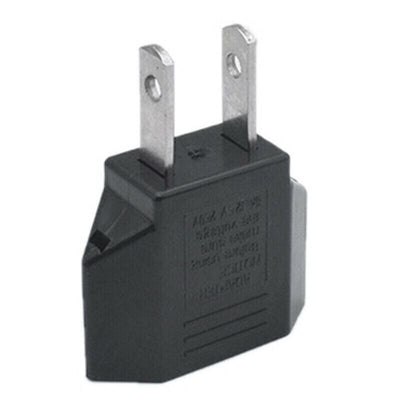 2PACK Eu Euro Europe To Us Usa Power Jack Wall Plug Converter Travel Adapter