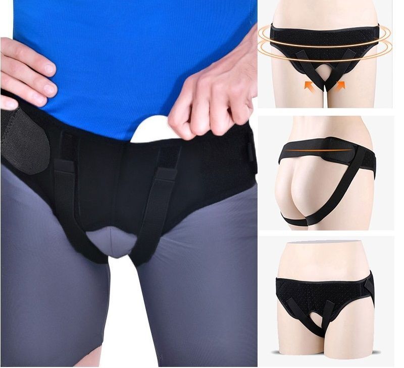 Hernia Medical Support Belt Neoprene Compression Brace double Truss pads (Men)