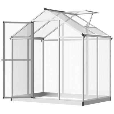 4' L x 6' W Stable Outdoor Walk-In Cold Frame Garden Greenhouse Planter