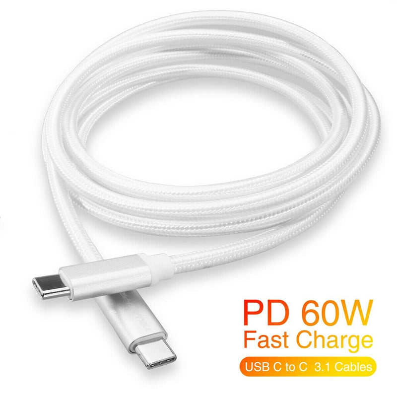 6FT USB C to USB C 3.1 Gen 2 Cable - 10Gbps 60W [Compatible with Thunderbolt 3]