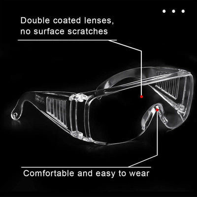 Safety Goggles Industrial Goggles with Anti-Fog & Anti-Scratch Clear Lens 1-5PCS