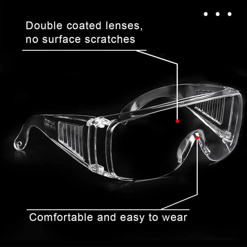 Safety Goggles Industrial Goggles with Anti-Fog & Anti-Scratch Clear Lens 1-5PCS