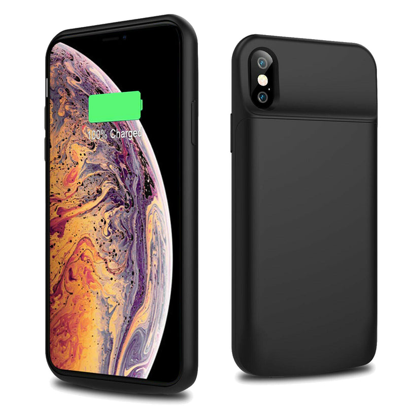 [5200mAh] Ultra-Slim Portable Battery Case for iPhone Xs / X (5.8 inch) - Black