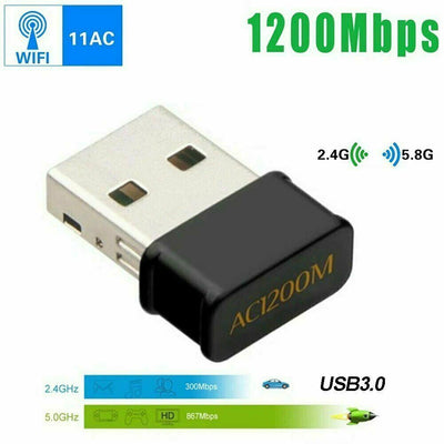 1200Mbps USB WiFi Adapter High Data Speed Dual Band Network Card For Windows OS