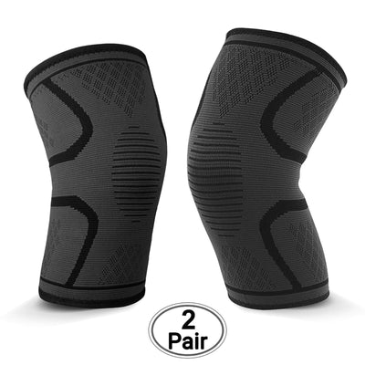 2 Pack Knee Compression Sleeve - Knee Brace for Knee Pain for Men & Women CA