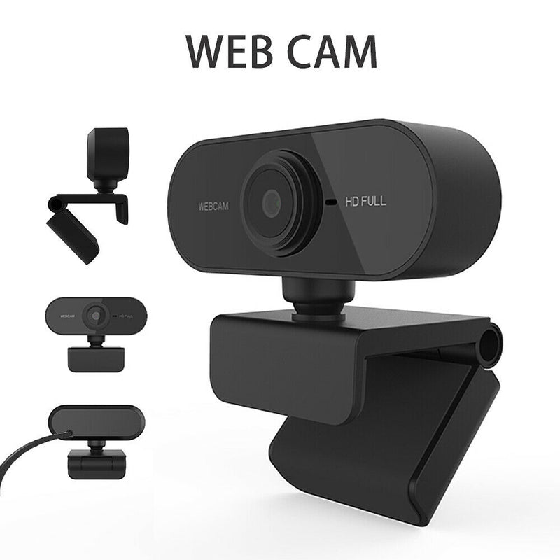 FHD 1080p/30fps Video Calling, Clear Stereo Audio Webcam for Skype,Zoom,Facetime