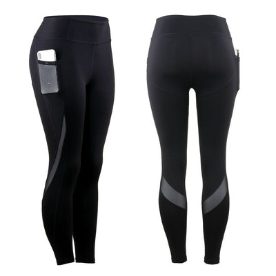 Women's High Waisted Compression Leggings Pants with Pocket for Yoga Running Gym