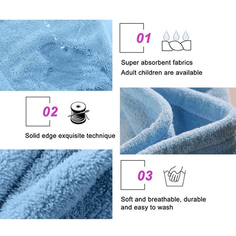 CA Quick Hair Drying Bath Towel Wrap Microfibre Cap For Use Daily