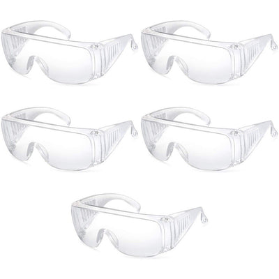 Safety Goggles Industrial Goggles with Anti-Fog & Anti-Scratch Clear Lens 1-5PCS